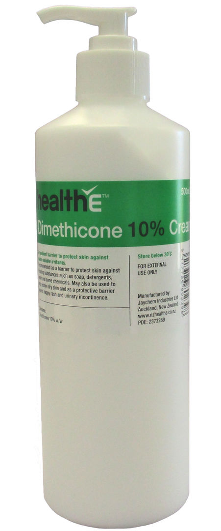 healthE Dimethicone 10% Cream 500g Pump Bottle image 0